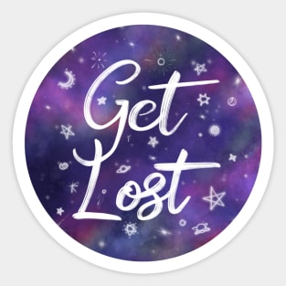 Get Lost in Space Sticker